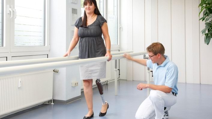 Versorgung mit einer Beinprothese