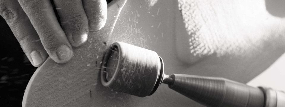 Schleifen einer Einlage