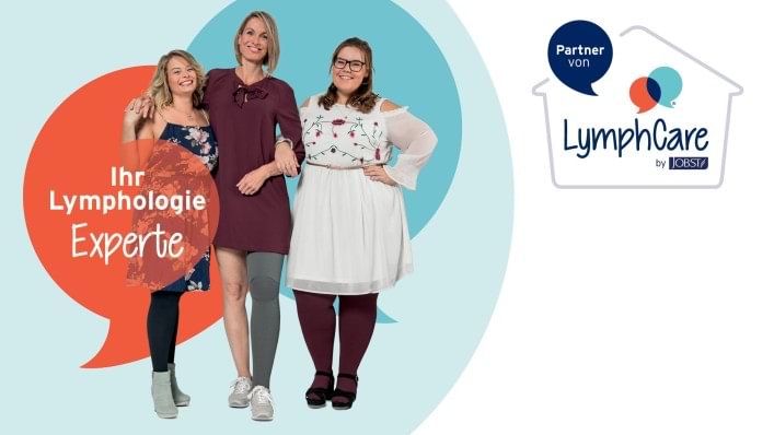 Drei Ladies mit ihren Kompressionsstrümpfen.